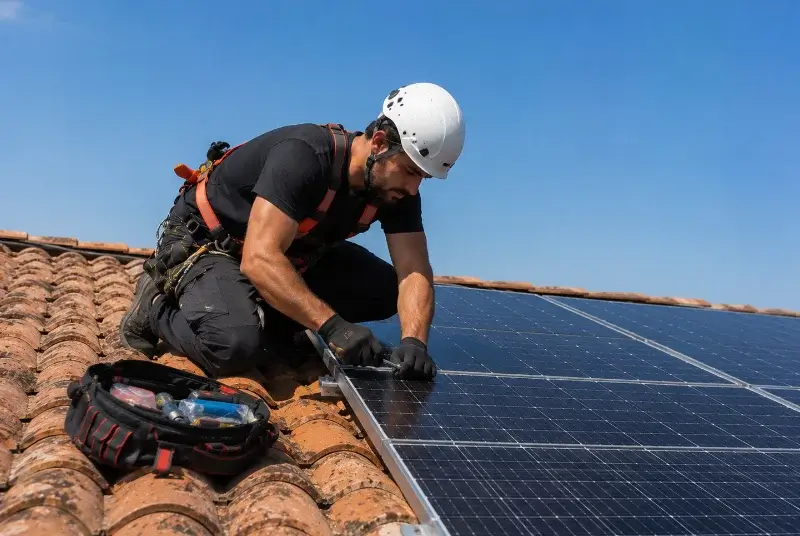 Maintenance et monitoring de panneaux solaires à Vernay